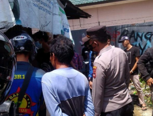 Lokasi penemuan wanita gantung diri. (IG)
