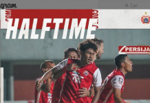 Babak Pertama, Persija Unggul 2-0 dari Persib