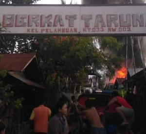 Kebakaran di Pelambuan Banjarmasin. (IG)