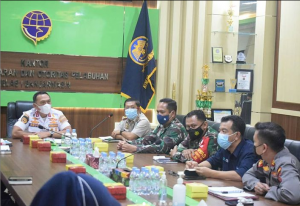 Rapat pembahasan pengendalian transportasi laut yang digelar KSOP Kelas I Banjarmasin, Senin 17 Mei 2021. (wartabanjar.com-HO Kodim 1007 Banjarmasin)