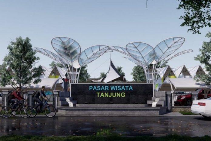 Maket rencana pasar Wisata Tanjung. (istimewa via antara)