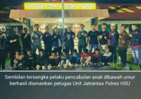 9 Pria Diringkus Polres HSU Terkait Pencabulan Gadis   di Bawah Umur