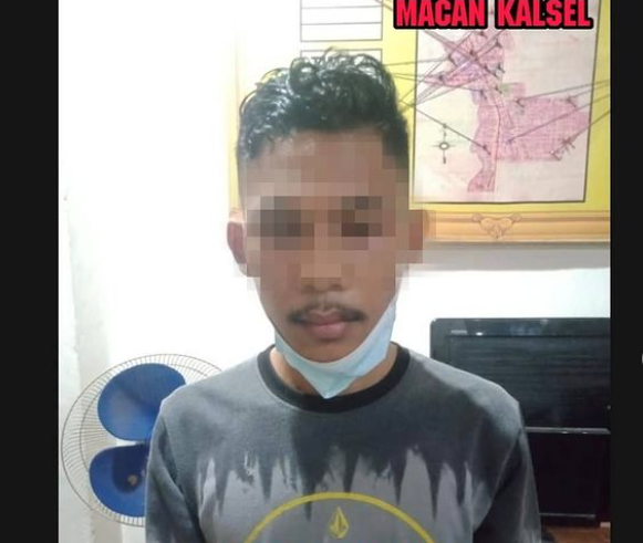 25052021_Tersangka pembunuh di Gambut. (Macan Kalsel) Tersangka pembunuh di Gambut. (Macan Kalsel)