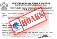 Hoaks, Bantuan Rp12 juta dari Kemenag kepada Yayasan dan Lembaga Islam