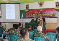 Para Babinsa dikumpulkan di Aula Makodim 1006/Martapura, Mendapat Pembekalan Memutus Penyebaran Covid-19