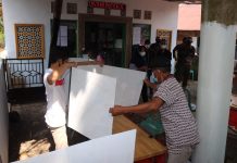 Jelang Pilkades Serentak Tahun 2021 Besok, Senin 24 Mei 2021, Tim Kabupaten Banjar Lakukan Peninjauan Kesiapan TPS
