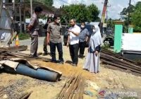 Dinilai Lamban, DPRD HST Sidak Pembangunan Jembatan Sungai Batung Proyek Pemprov Kalsel