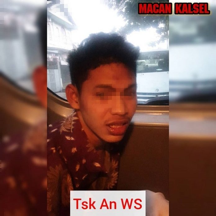 ersangka pelaku pembunuhan guru kontrak di kos Banjarbaru. (Macan Kalsel)