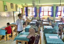 Plt Kadisdik Balangan Tinjau UKK di Tengah Pandemi di SDN Paringin 1
