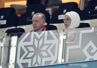 Presiden Erdogan Hadir di Lapangan Saat Turki Dibekap Wales Tanpa Balas