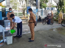 Pedagang Dilarang Jualan di SMPN 1 HST dan Siswa Wajib Bawa Bekal, Pertama Simulasi PTM