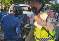 Satlantas Polresta Banjarmasin Amankan 27 Motor Gunakan Knalpot Brong