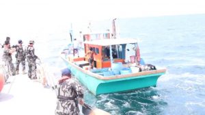 Kapal asing terpergok mencuri ikan di perairan Indonesia. (istimewa-KKP)