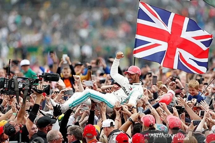 Pembalap Lewis Hamilton. (dok. antara)