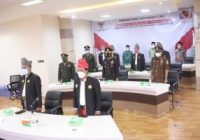 Jokowi dan Forkopimda Tanah Bumbu Upacara Hari Lahir Pancasila 2021 Kenakan Pakaian Adat Khas Pagatan