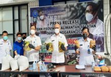 BNN Kalsel Ungkap  Pengiriman 8 Kg Sabu Dalam Karung Beras  ﻿