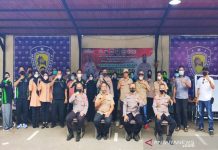 "Respon Vaksinasi Biddokes Polda Kalsel", Sambangi Kantor IMI di Banjarbaru