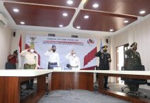 Peringatan Hari Lahir Pancasila Berlangsung Khidmat dari Ruang Command Center Martapura