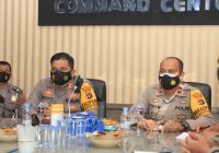 Percepatan Program Vaksinasi Covid 19, Kapolres Banjar Jajaran Ikuti Video Confrence