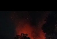 Kebakaran di Munti Raya Hulu Sungai Tengah