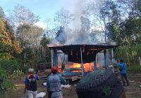 Kebakaran di Desa Lok Tangga, Kabupaten Banjar, 1 Rumah Hangus Dilalap Api