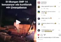 Viral Sosok Diduga Kuntilanak Bergentayangan di Dekat SMPN 14 Banjarmasin