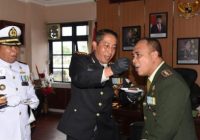 Suasana Peringatan HUT Ke-75 Bhayangkara di Mapolresta Banjarmasin di Tengah Musibah Kebakaran