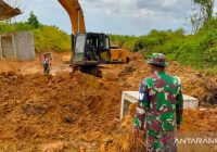Pembangunan Jalan Program TMMD Ke-111 di Tapin dan Tala Capai 67 Persen