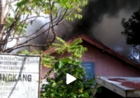 Gedung SDN Tanah Bangkang Hulu Sungai Selatan Terbakar