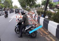 Pengendara Diimbau Hati-hati Melintas di Jalan A Yani Km 4 Banjarmasin, Ini Penyebabnya