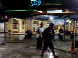 BPK Landsel Banjarbaru Tak Hanya Padamkan Api atau Bantu Korban Laka, Tetapi Juga Rutin Bersihkan Masjid Ini