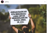 Artis Indonesia Ramai Bentangkan Karton Tulisan, Bikin Penasaran di Tanggal 28 Juli