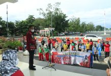 Wakil Wali Kota Banjarbaru Lepas Kontingen SOina Banjarbaru, Berikut Harapannya
