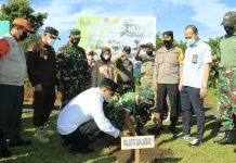 Kodim 1006/Banjar Galakkan Penanaman Bibit Pohon Bagi Generasi Muda