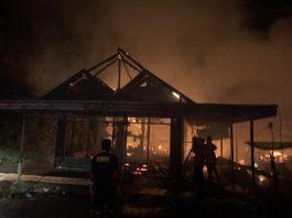 Kebakaran di Desa Telaga Pelaihari Dua Rumah Terdampak