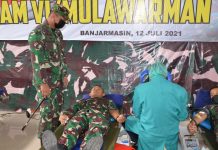 HUT Ke-63 Kodam VI/Mulawarman, Berhasil Kumpulkan 76 Kantong Darah di Aula Korem Antasari