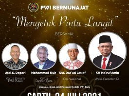 PWI Bermunajat "Mengetuk Pintu Langit" Harapkan Pandemi Berlalu