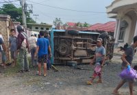 Mobil Taksi Colt Kecelakaan di Desa Tungkap, Binuang, 4 Penumpang Terluka