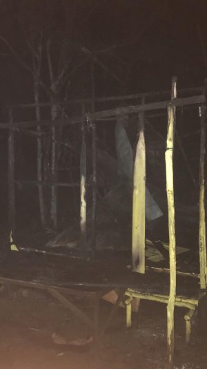 Dapur Rumah H Salwi di Desa Kembang Kuning Haruai Tabalong Hangus Terbakar