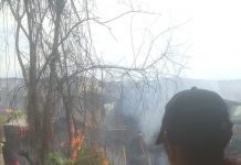Api Membakar Rumah Warga di Desa Gudang Tengah, Sungai Tabuk, Kabupaten Banjar