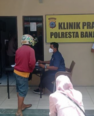 Vaksinasi di Klinik Pratama Polresta Banjarmasin Lampui Target, Besok Dilanjutkan