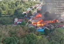 Kesal Dituduh Selingkuh, Seorang Pria Sulut Kasur Akibatkan Kebakaran Hebat di PalangkaRaya