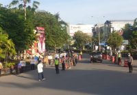 Personel Gabungan Kota Banjarbaru Lakukan Penyekatan Mobilitas Masyarakat