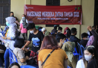 Untuk Umum! Polresta Banjarmasin Gelar Vaksinasi Merdeka Intan 2021