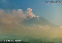 Minggu Pagi Hujan Abu Tipis Terjadi di Sejumlah Wilayah Lereng Gunung Merapi
