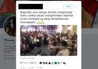 Beredar Video Pemain Musik di Jerman Hentikan Permainan Saat Kumandang Azan, Ini Faktanya