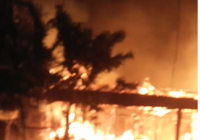 Tiga Rumah Terbakar, Api Mengamuk di Desa Teluk Mesjid Danau Panggang HSU