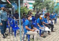 TNI AL-Lanal Banjarmasin Tak Kenal Kendor Lakukan Serbuan Vaksinasi Hingga ke Pesisir