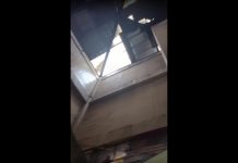 Atap Pasar Sentra Antasari Banjarmasin Rusak Ditiup Angin
