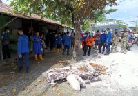 Sebuah Motor Terbakar di Jalan Pemuda Kapuas Dekat SPBU